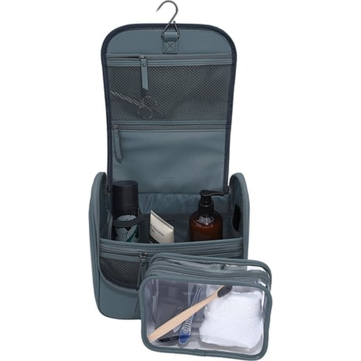 Kosmetyczka podróżna do zawieszenia Stackers Canvas niebieska