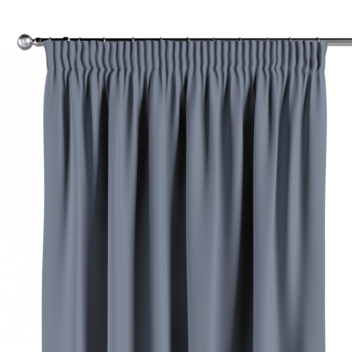 Zasłona na taśmie marszczącej 1 szt. 130x260 stalowy szary