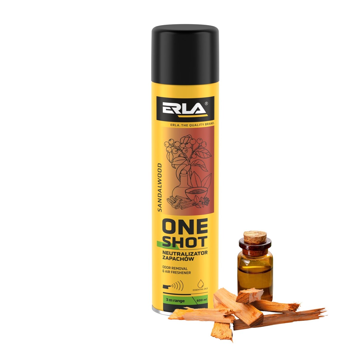 neutralizator zapachu erla one shot sandalwood 600ml