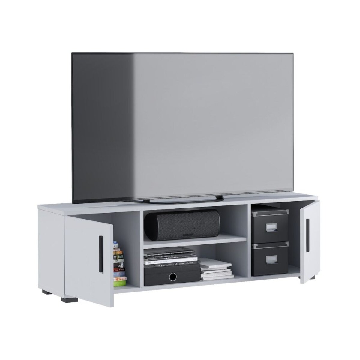 Szafka RTV LOBO 140 biały mat