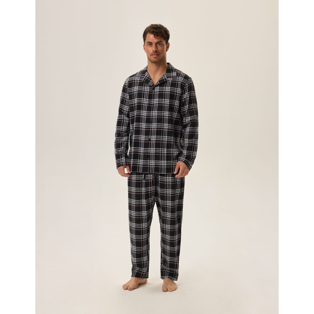 Piżama Honor 2 41943-99X Czarna Czarny, XL