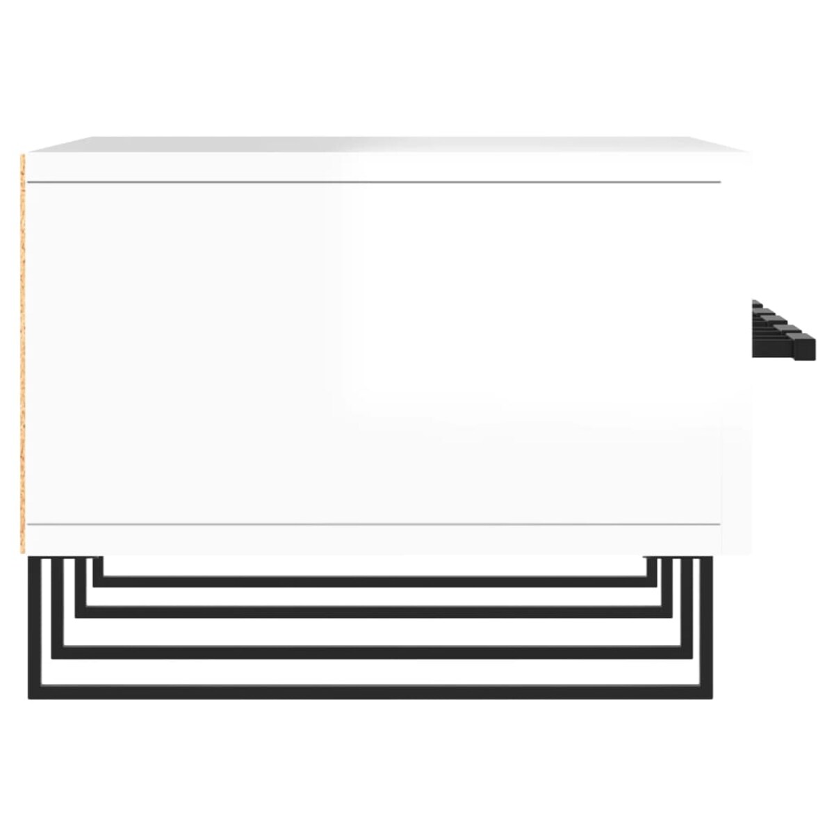 vidaXL Szafka pod telewizor, wysoki połysk, biała, 150x36x30 cm