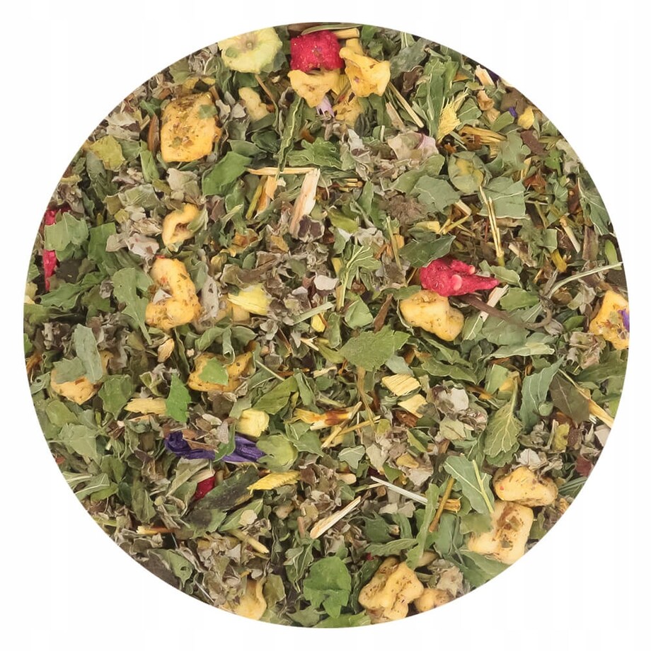 Herbata ziołowa NA SPOKOJNY WIECZÓR o smaku poziomkowym PREMIUM Cup&You - herbata liściasta sypana mieszanka napar susz - gotowa na prezent upominek