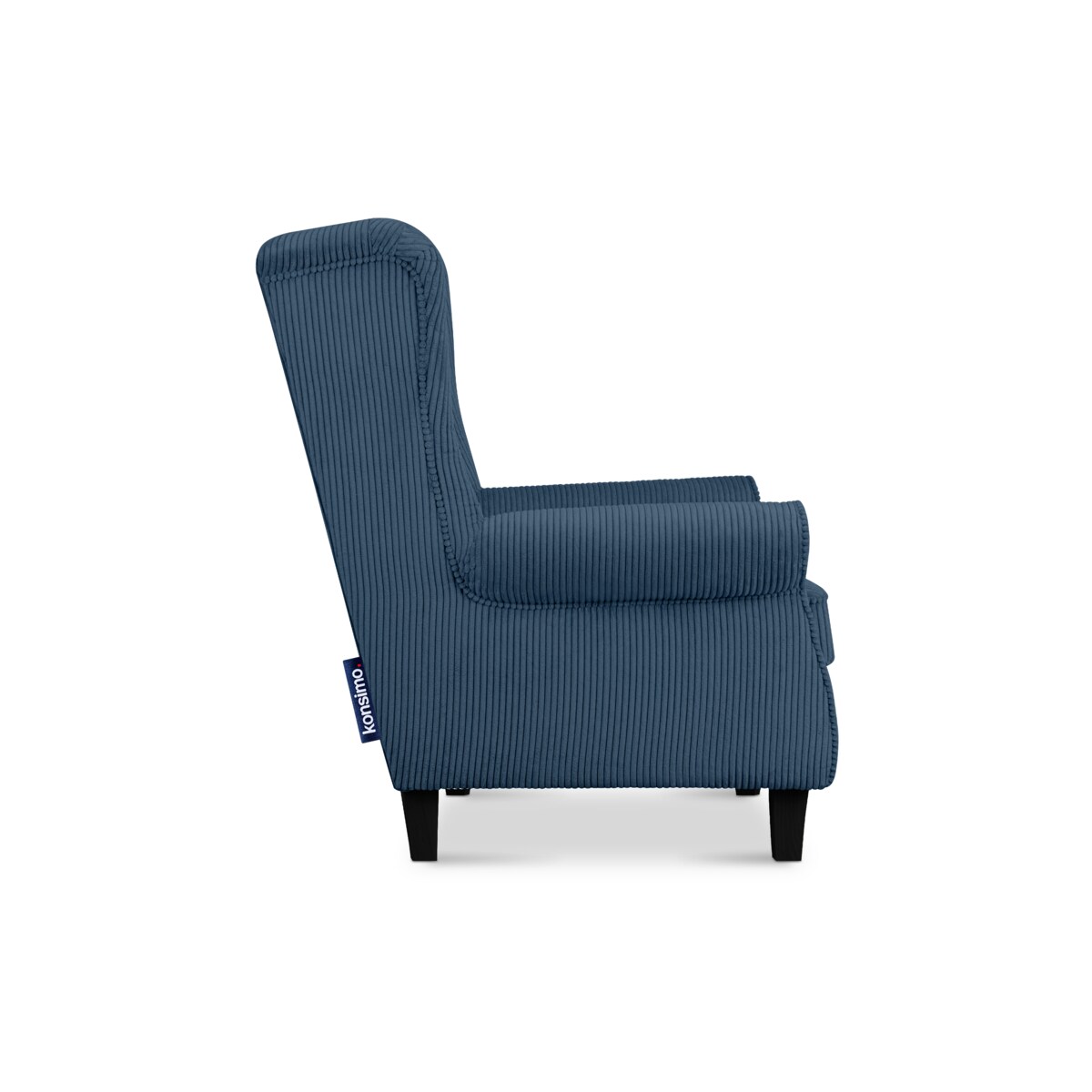 KONSIMO MILES Fotel, kolor ciemny niebieski