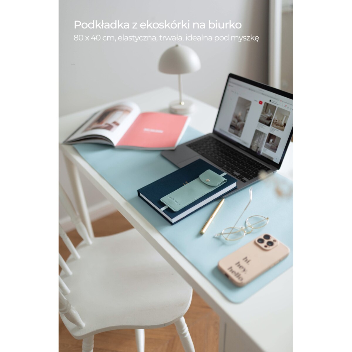 Ekskluzywna podkładka pod mysz i klawiaturę – Mint Breeze
