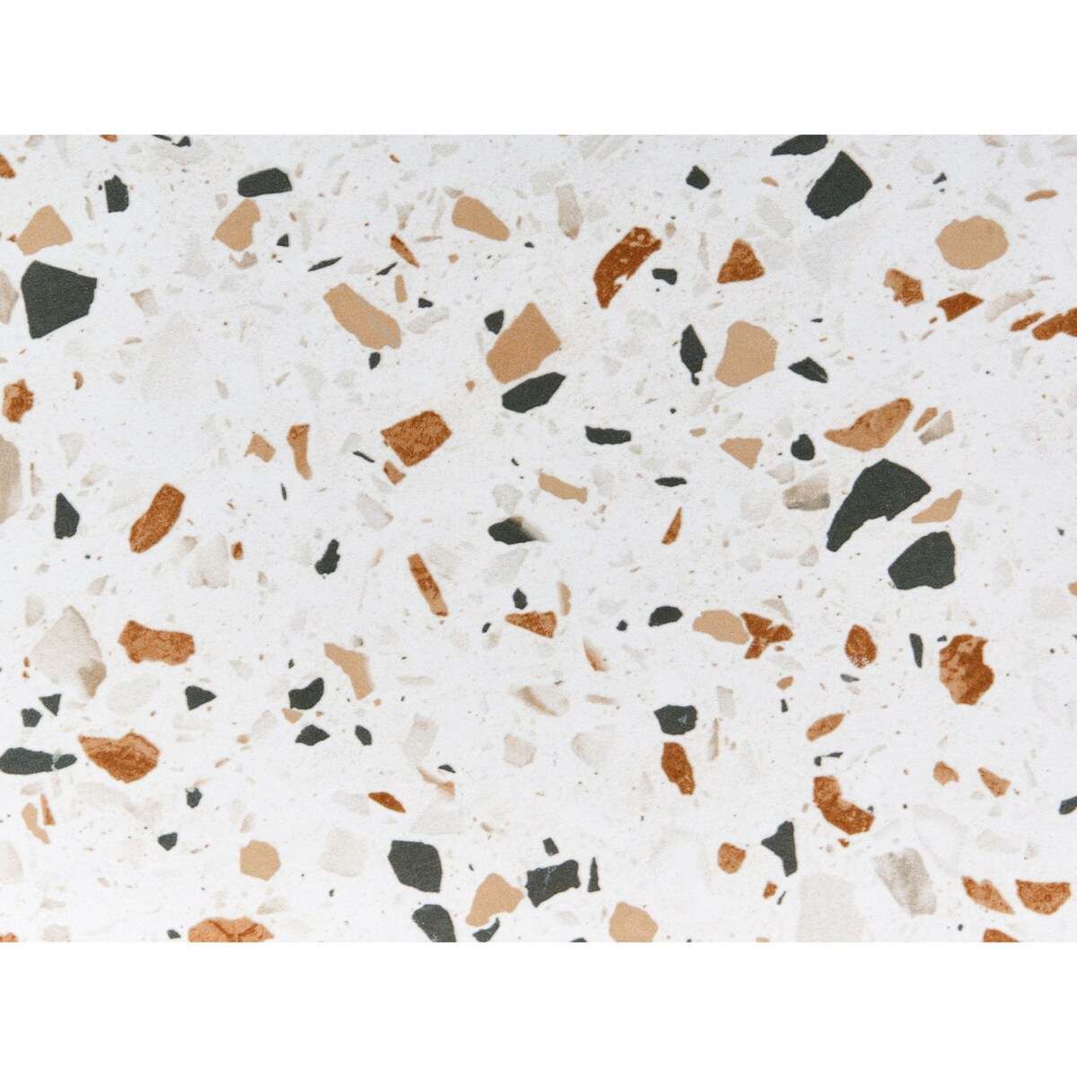 Stolik bistro ARTENA 60 cm Efekt lastryko Metal Czarny