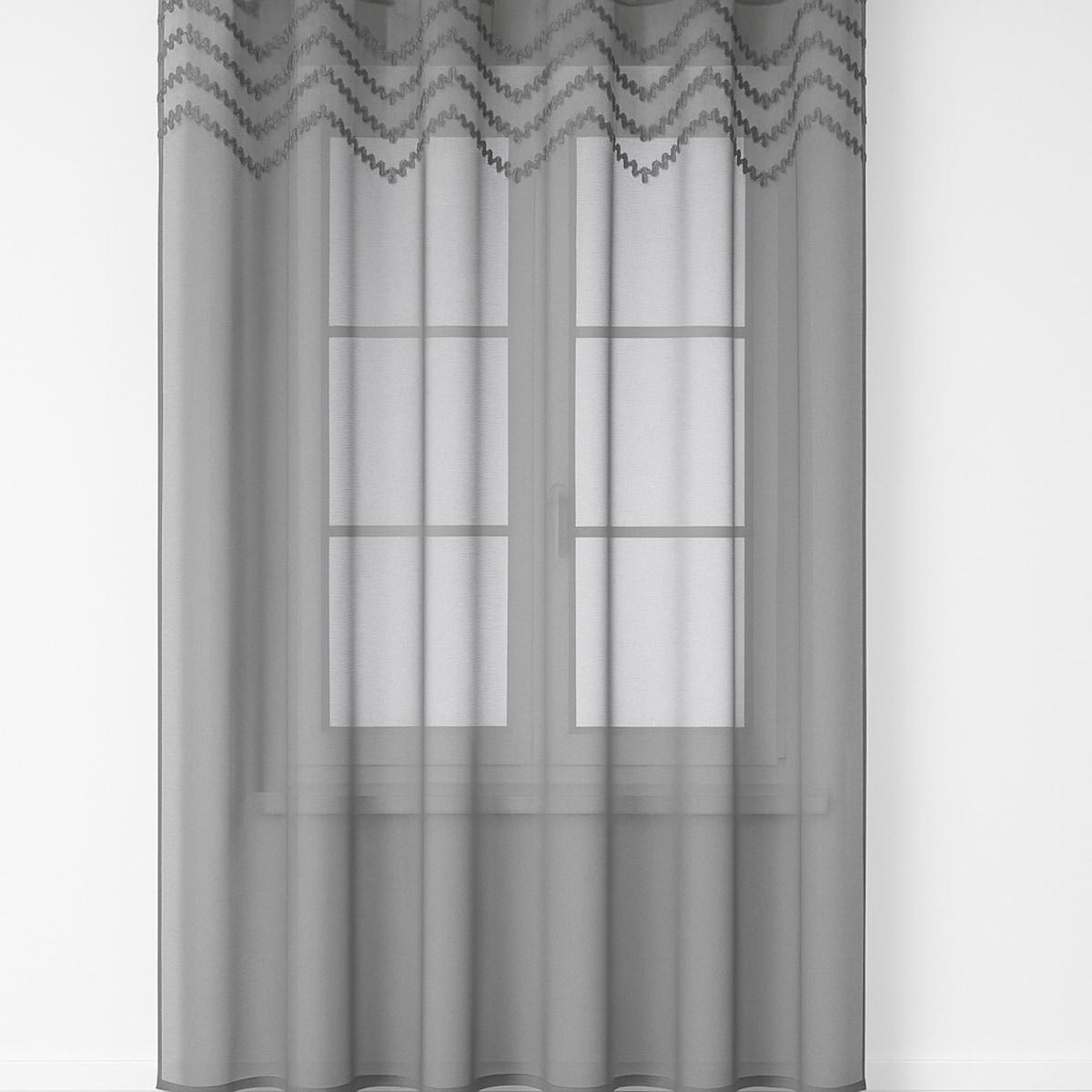 Firana "pastella" 140x250 cm szara