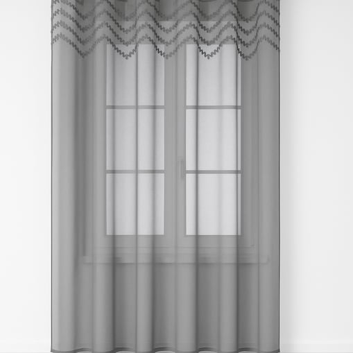 Firana "pastella" 140x250 cm szara