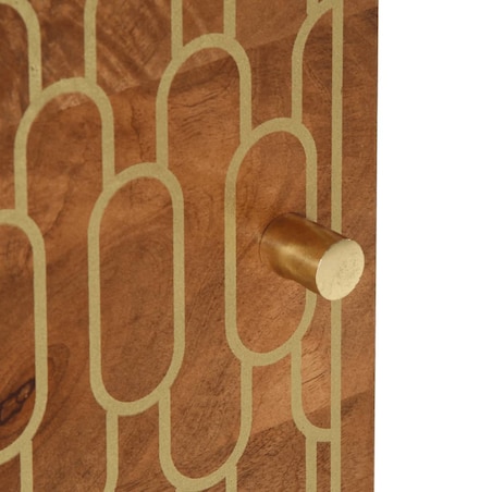 vidaXL Szafki nocne, 2 szt., 40x33x46 cm, lite drewno mango