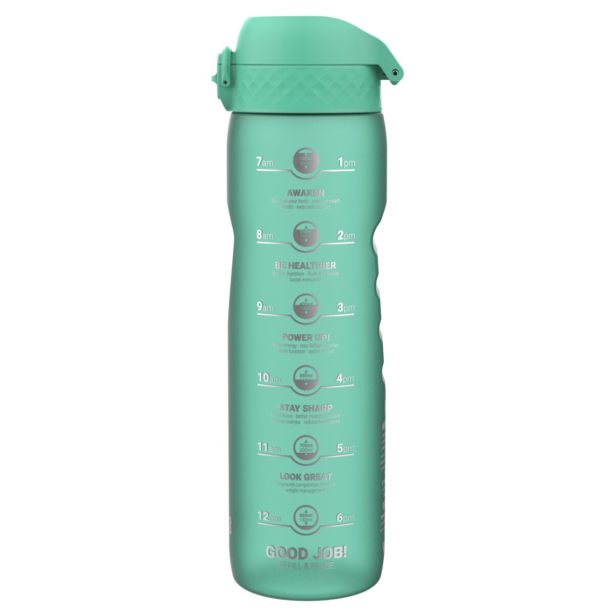 Butelka ION8 BPA Free I8RF1000PTMOT Teal Motivator
