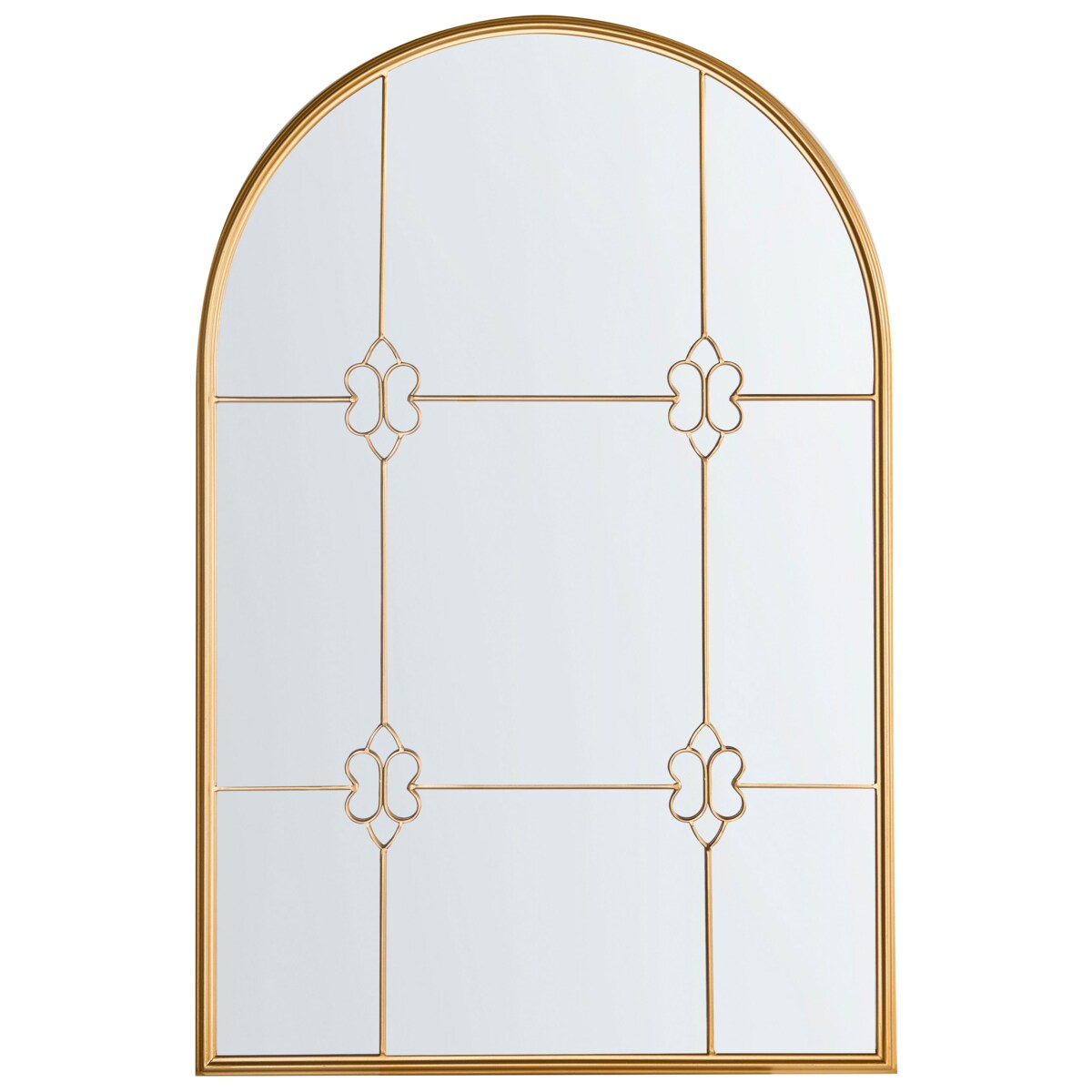 Lustro ścienne THULAY 65 cm 99 cm Złoty