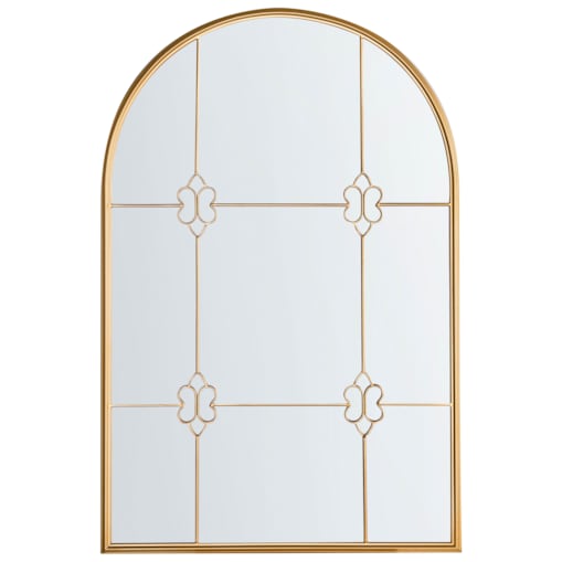 Lustro ścienne THULAY 65 cm 99 cm Złoty