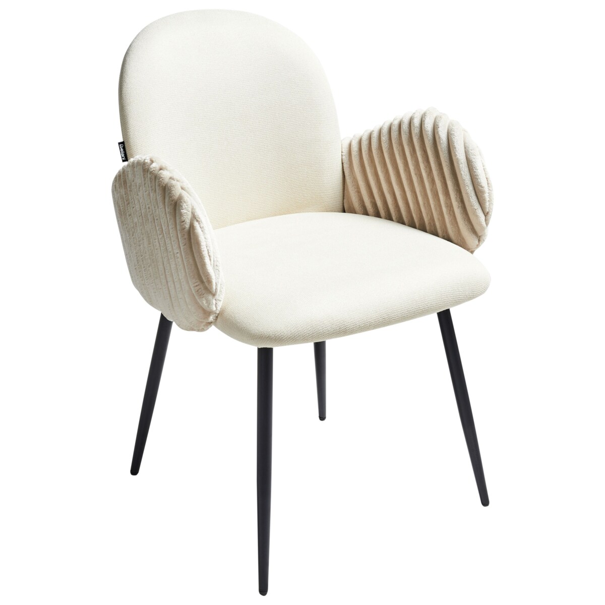 Zestaw 2 krzeseł do jadalni AMITY Jasnobeżowy