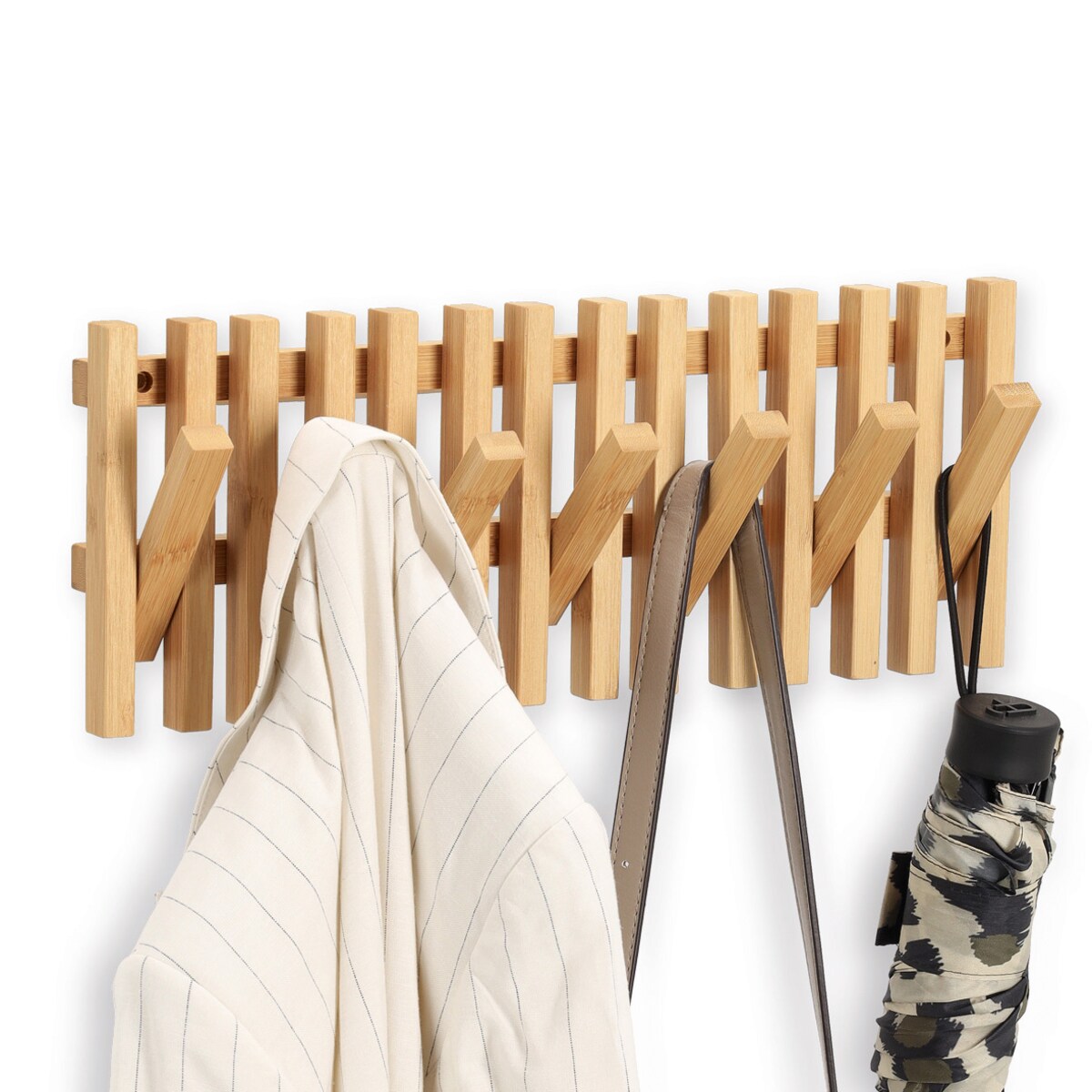 Bambusowy wieszak ścienny 41 x 16 cm, ZELLER