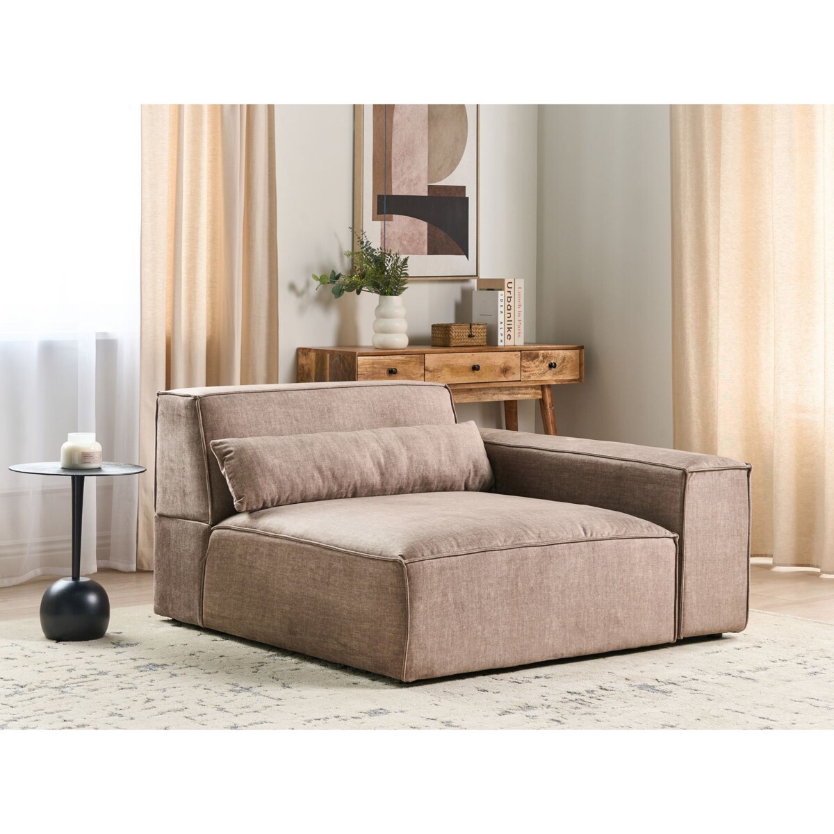 Moduł narożny HELLNAR Jasnobrązowy Lewostronny