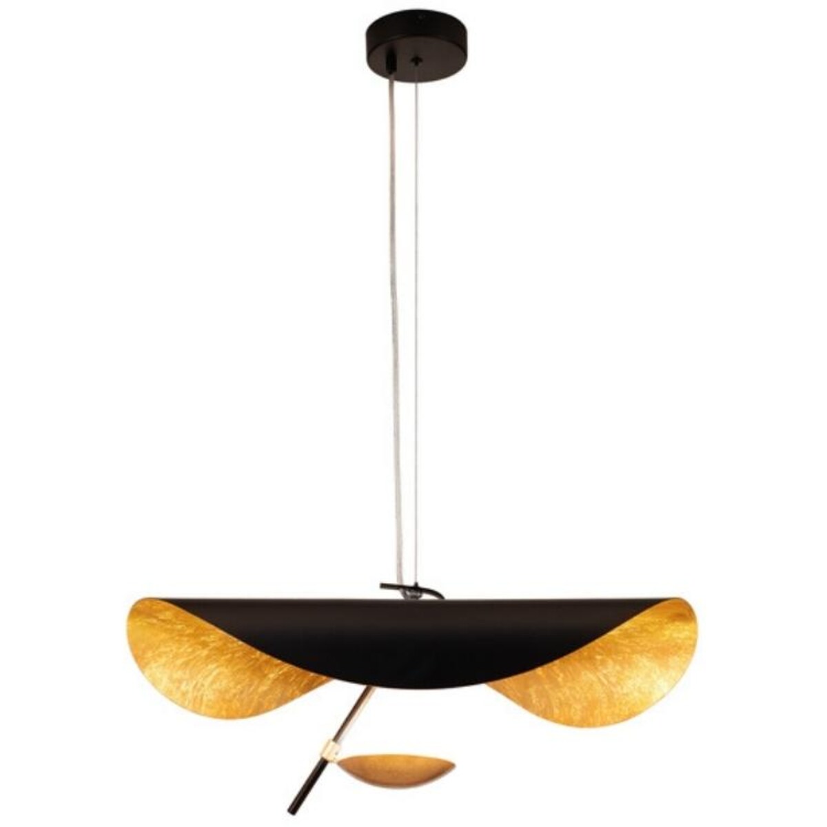 Designerska lampa wisząca Enigma ST-8821P-60 Step LED 13 czarna złota