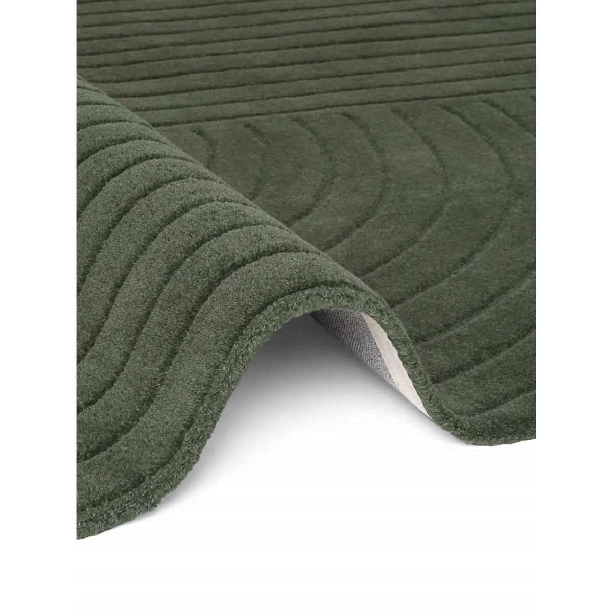 Dywan wełniany okrągły 150cm do salonu ,miekki zielone włosie,efekt 3d