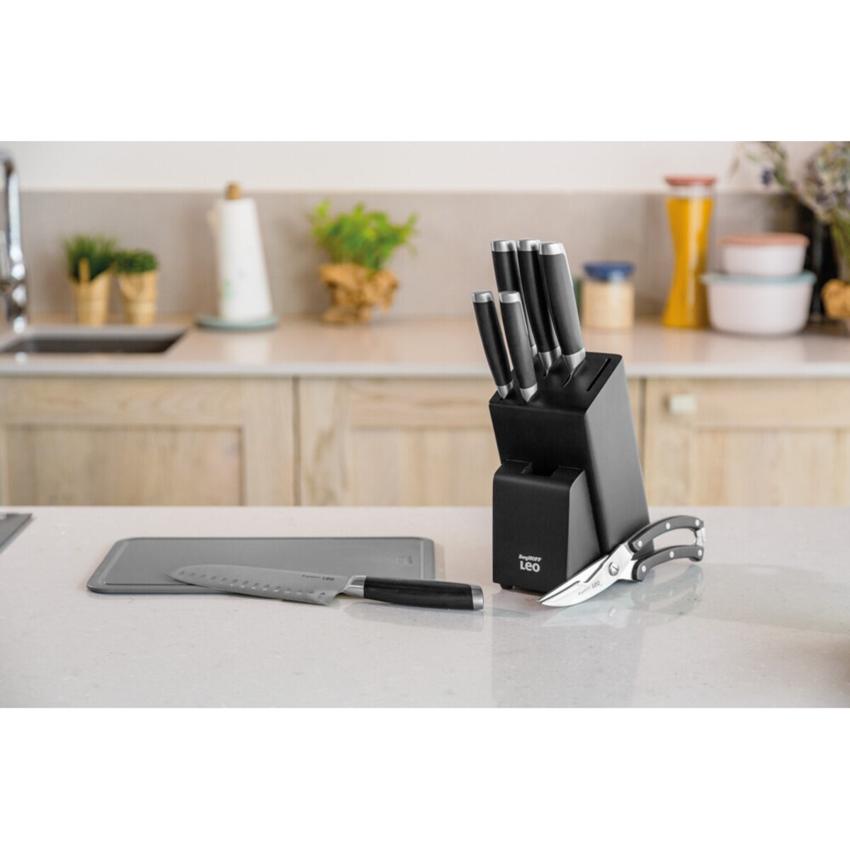 Zestaw noży w bloku 6-el. GRAPHITE BergHOFF