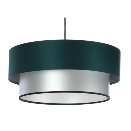 Lampa wisząca DOUBLE GREEN 50 zielona/srebrna