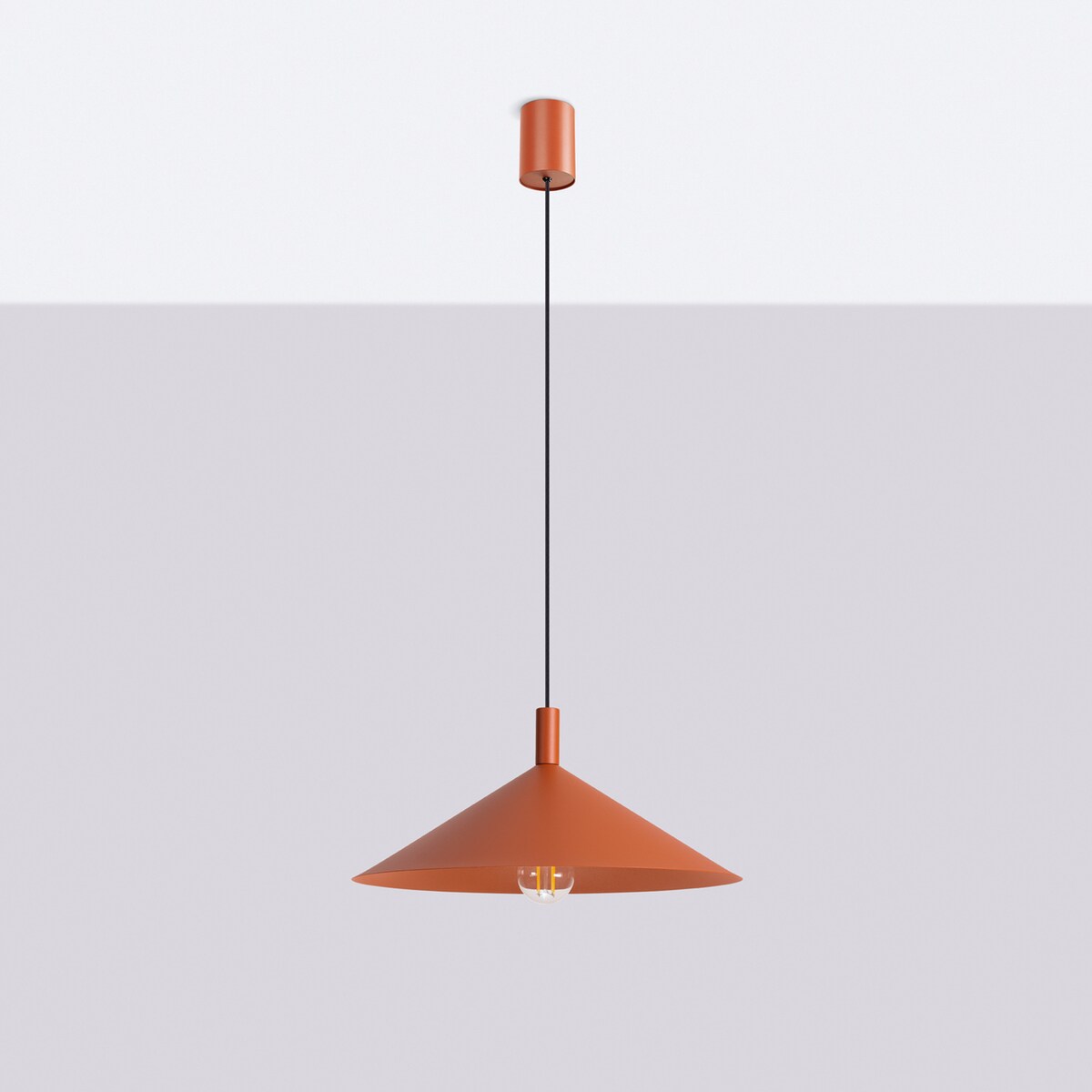 Lampa wisząca NOX 40 ochra czerwona