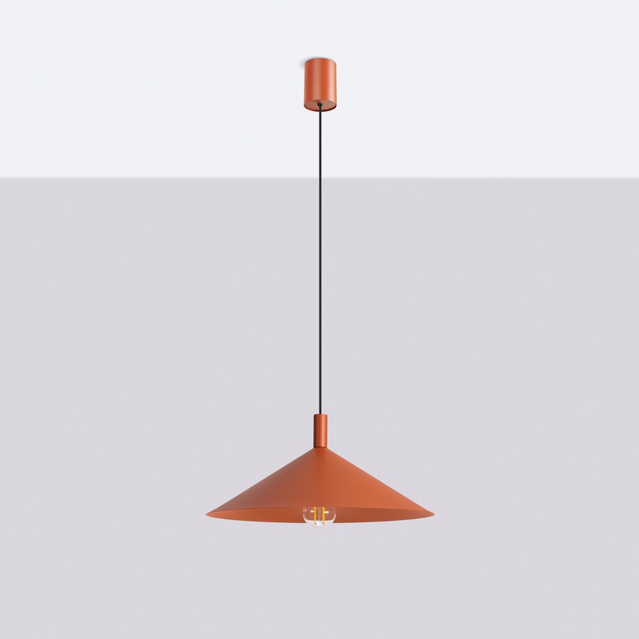 Lampa wisząca NOX 40 ochra czerwona