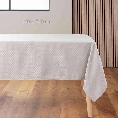 Obrus na stół z delikatnym wzorem, ARTEA, 140 x 240 cm