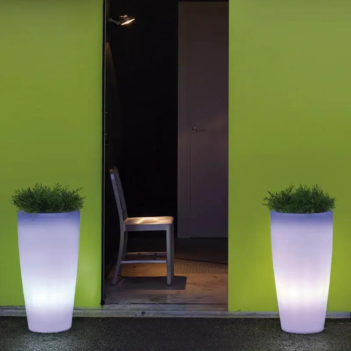 Stojąca donica tuba Bambu LUMBM070WLNW King Home LED RGB 0,5W 6000K IP54 biała