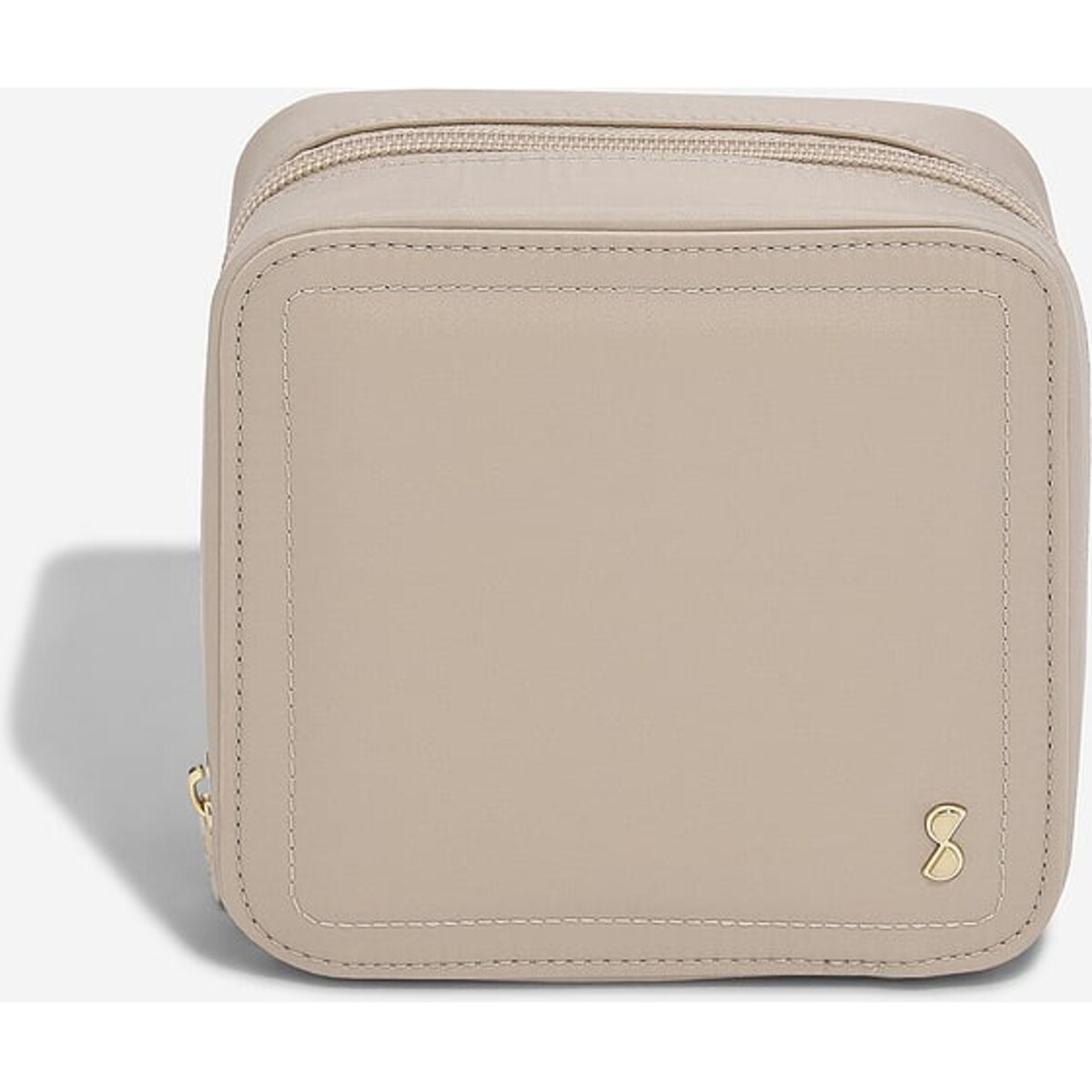 Etui na ładowarki i słuchawki Stackers beżowoszare nylonowe
