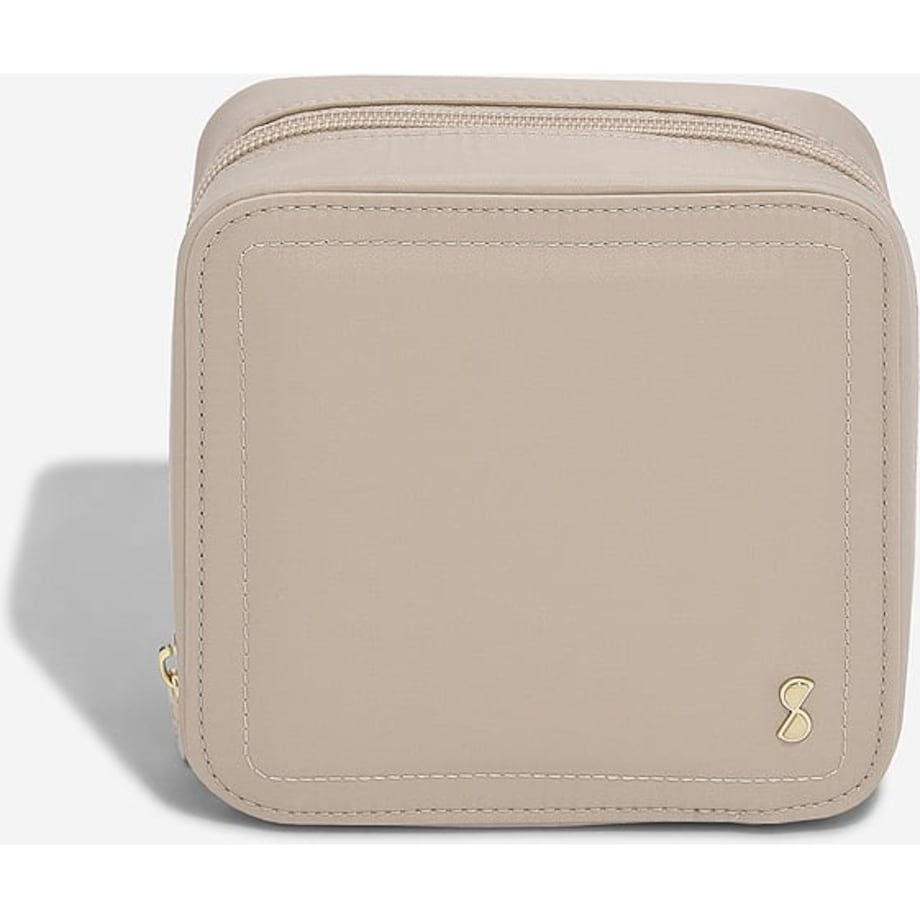 Etui na ładowarki i słuchawki Stackers beżowoszare nylonowe