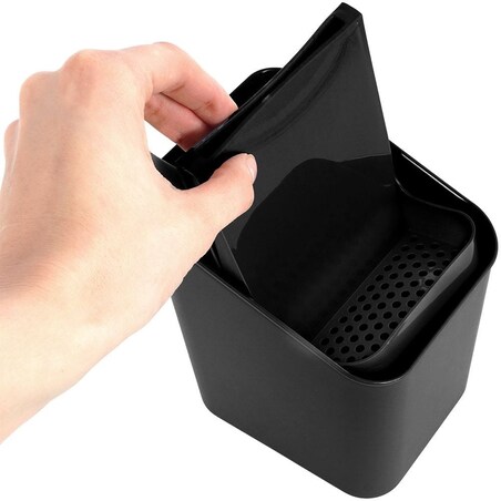 Ociekacz Stojak Koszyk sztućce Przybory Kuchenne Organizer Kuchenny Czarny