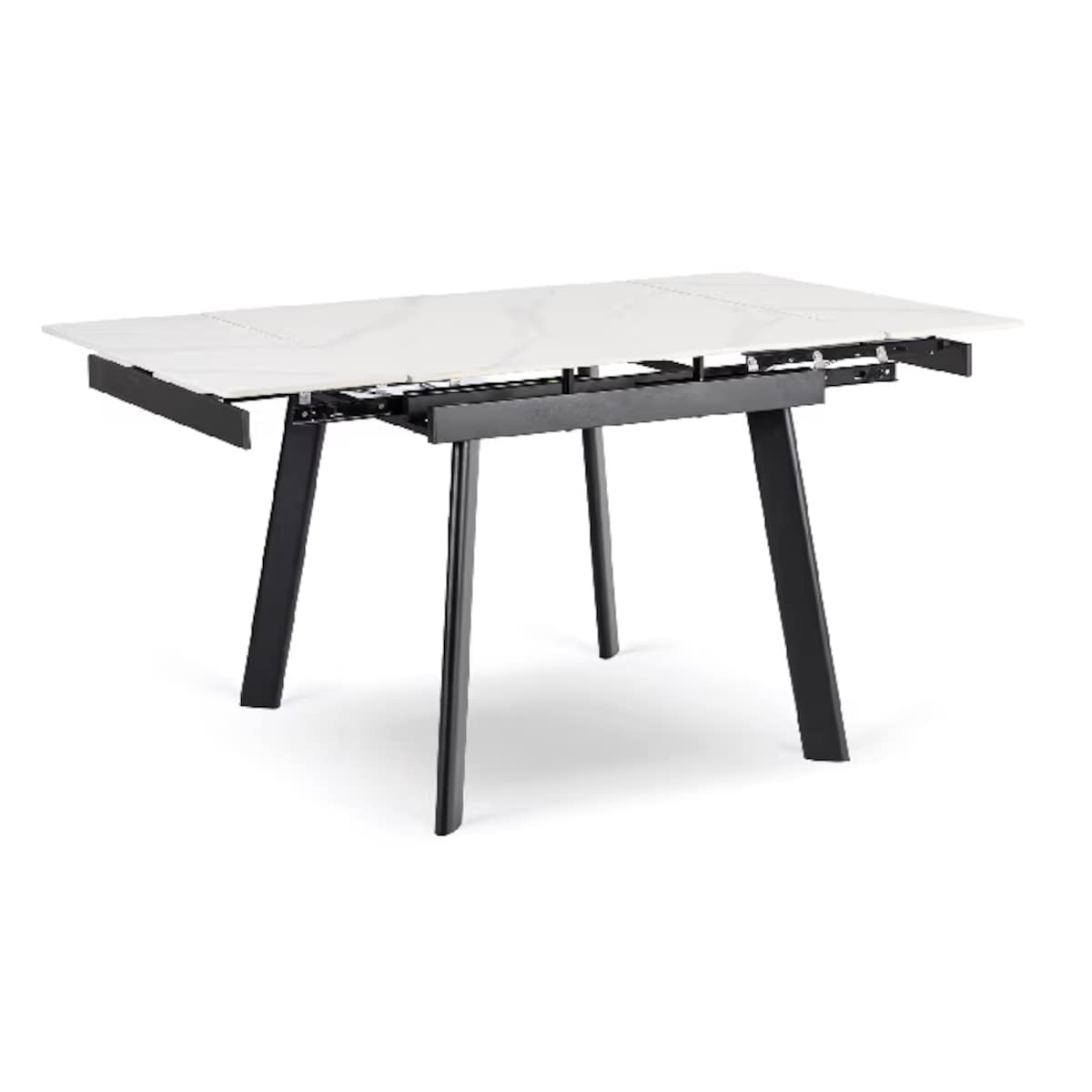 Stół ceramiczny rozkładany do jadalni biały 90-150 cm LARES