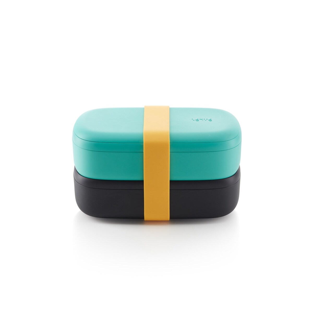 LÉKUÉ TO GO piętrowy lunch box, turkusowy