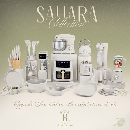 Zastawa stołowa Serwis Komplet talerzy naczyń 18 ele dla 6 osób BERLINGER HAUS Sahara