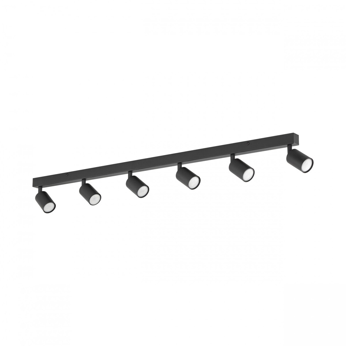 TK Lighting NEX Black 11370 lampa sufitowa listwa 6x GU10 czarna, regulowane spoty do salonu i kuchni