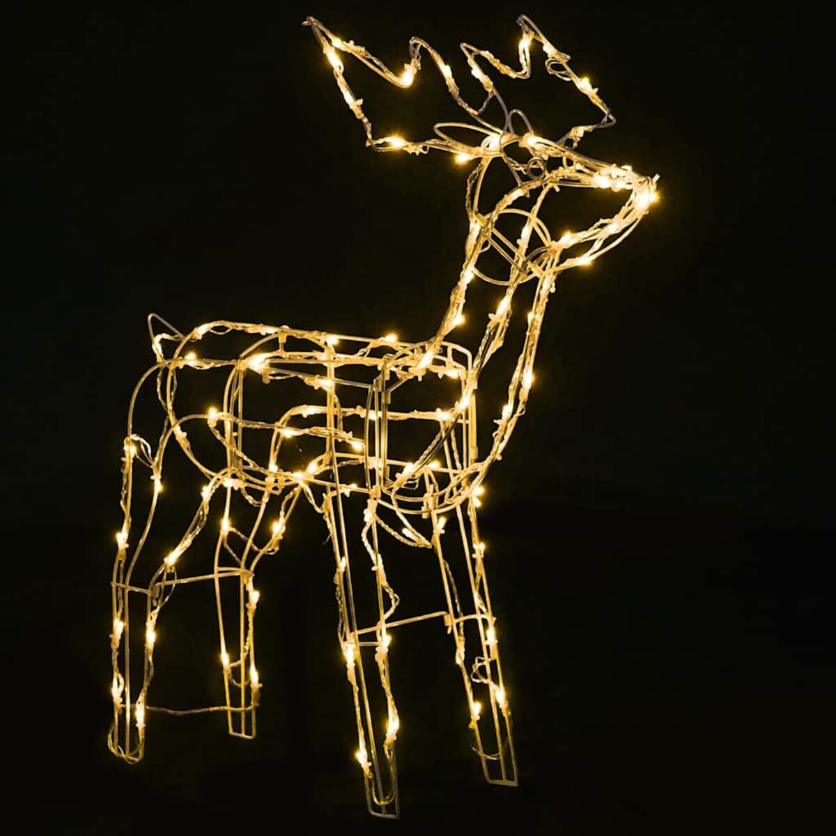 vidaXL 3 świąteczne renifery z lampek, 229 diod LED