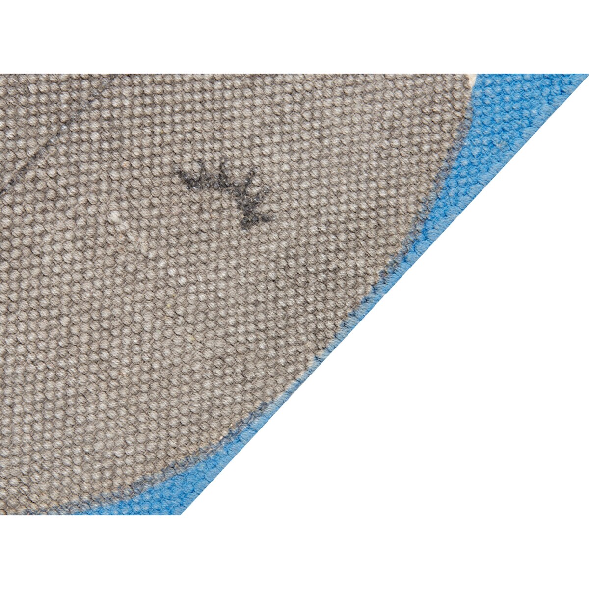 Dywan dziecięcy bawełniany motyw wieloryba 80 x 150 cm niebieski BALABANG