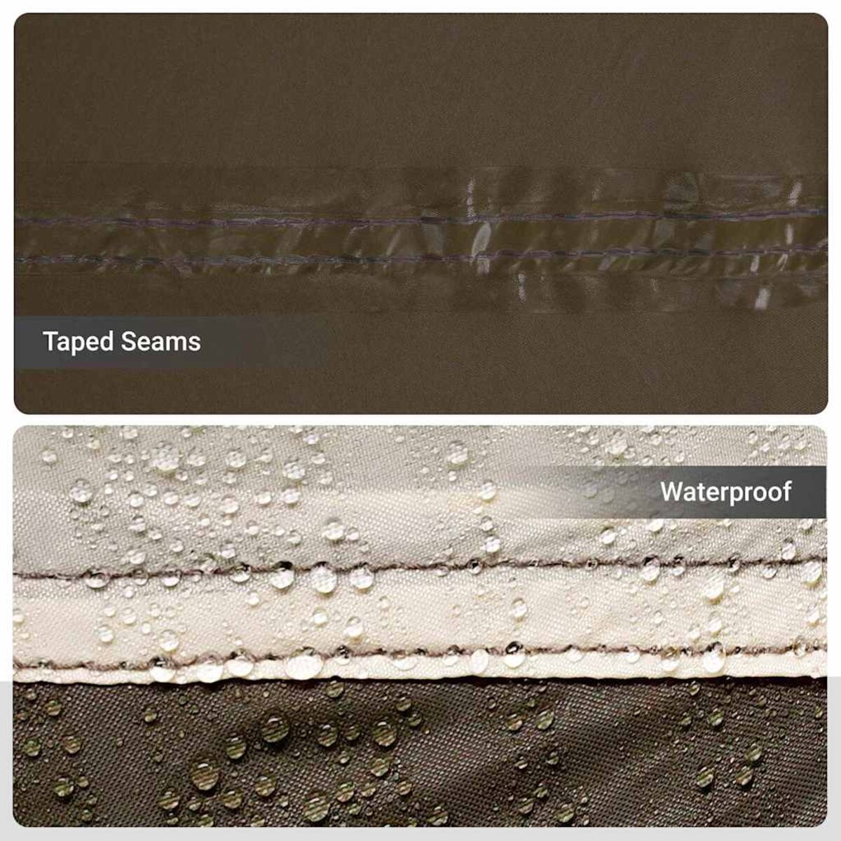 vidaXL Namiot wędkarski z dachem Brązowy 514 x 465 x 187 cm Poliester