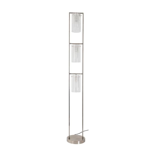 Lampa Podłogowa Conetti Srebrna 3xE27 Regulacja Wysokości Italux