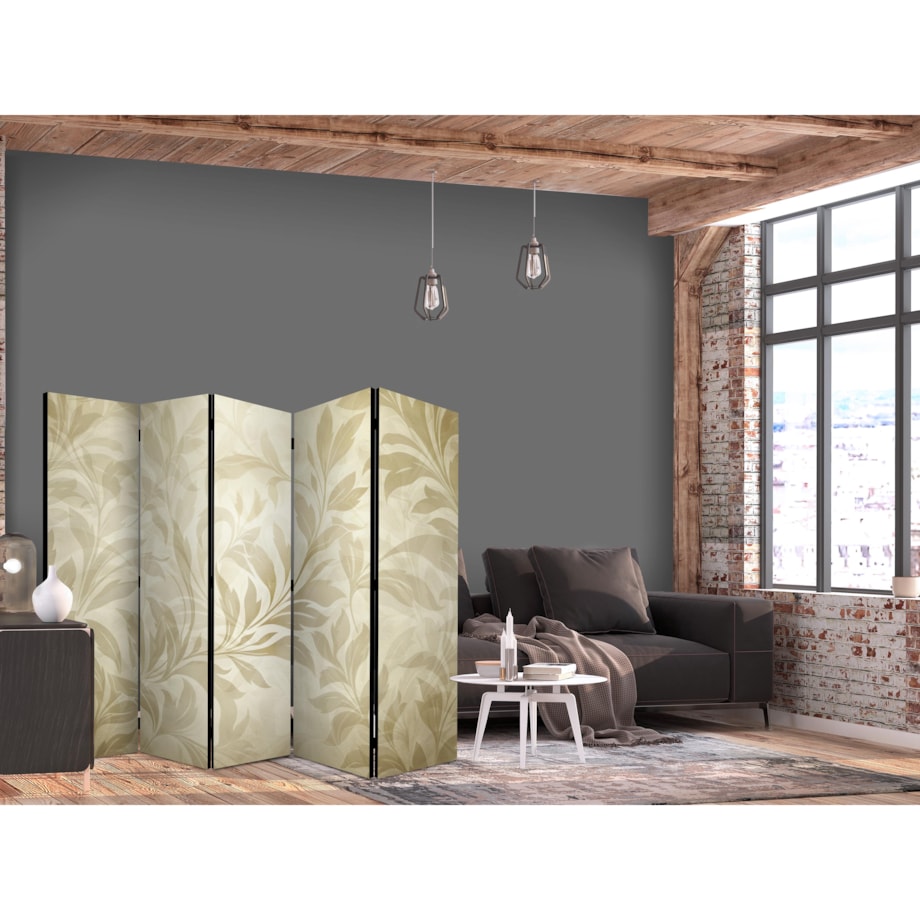 Parawan Dwustronny Listki I Pnącza 225x172cm