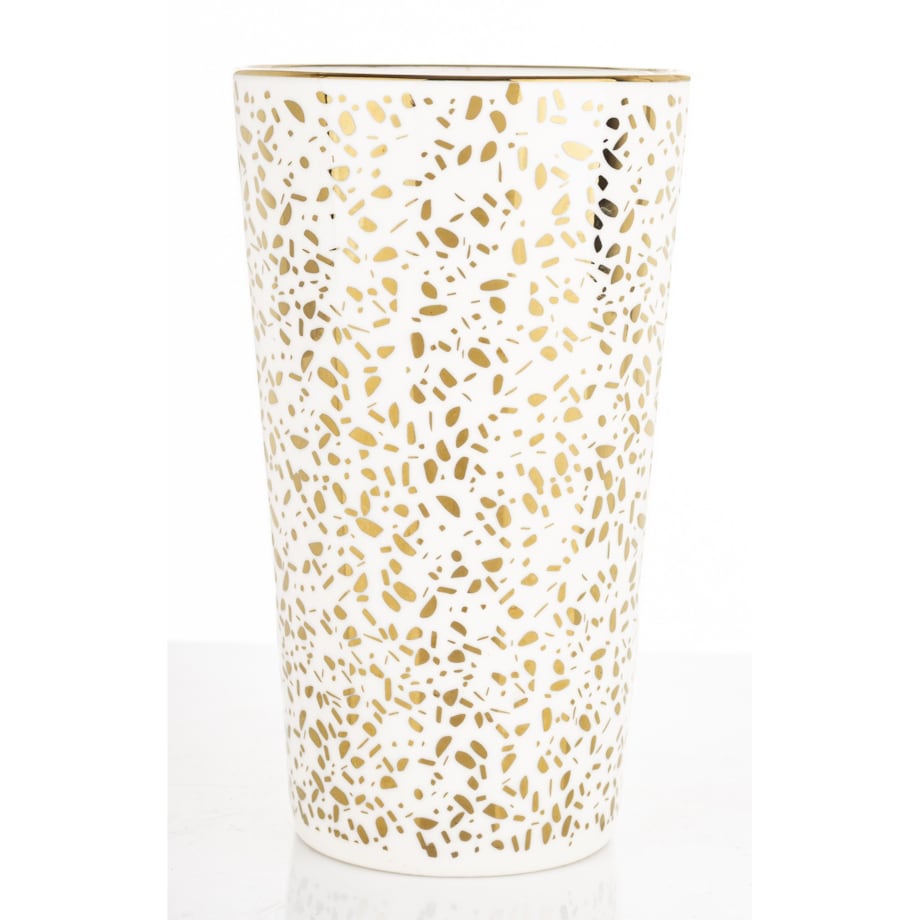 Kubek porcelanowy 450ml biało-złoty IRENA