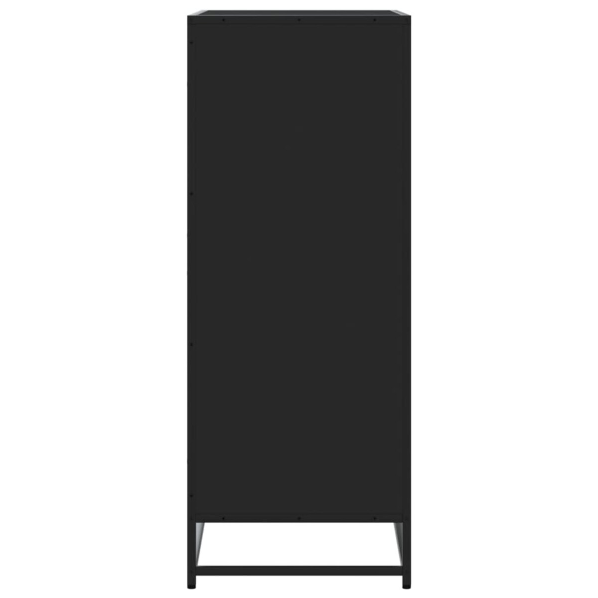 vidaXL Szafka na buty, czarna, 75x38x97,5 cm