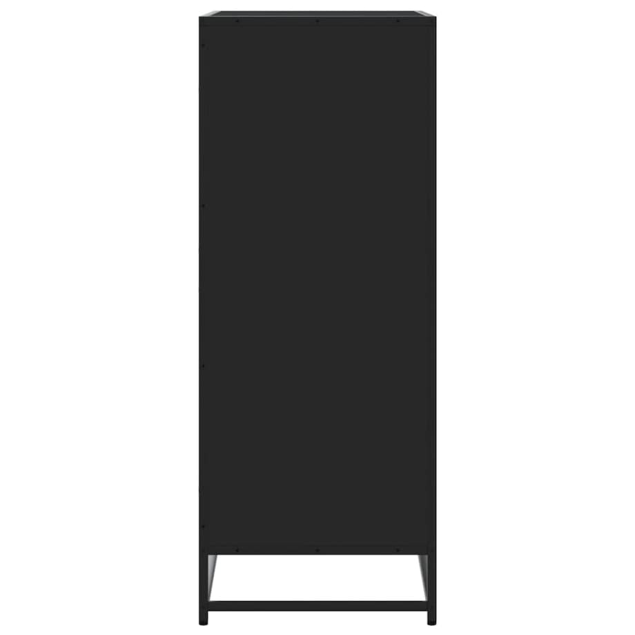 vidaXL Szafka na buty, czarna, 75x38x97,5 cm