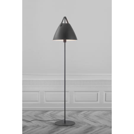 Lampa stojąca podłogowa Strap 46234003 Nordlux skandynawska czarna