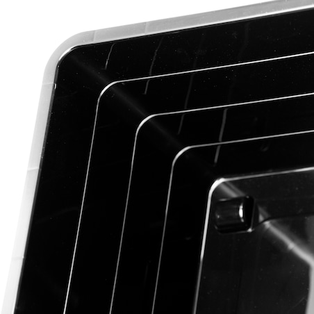 Pojemnik Plastikowy Pudełko Plastikowe Z Pokrywką Na Kółkach Box Czarny 40L