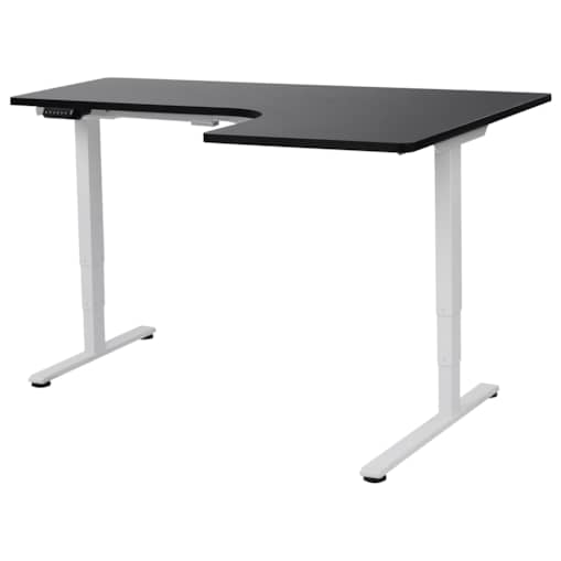 Biurko regulowane Elektryczny Prawostronny Czarny DESTINES