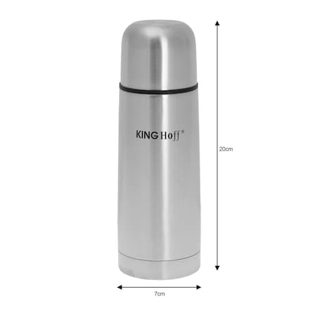 Termos stalowy z pokrowcem 0.35L na kawę herbatę napoje KINGHOFF