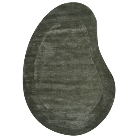 Dywan z wiskozy 160 x 230 cm zielony MASSO