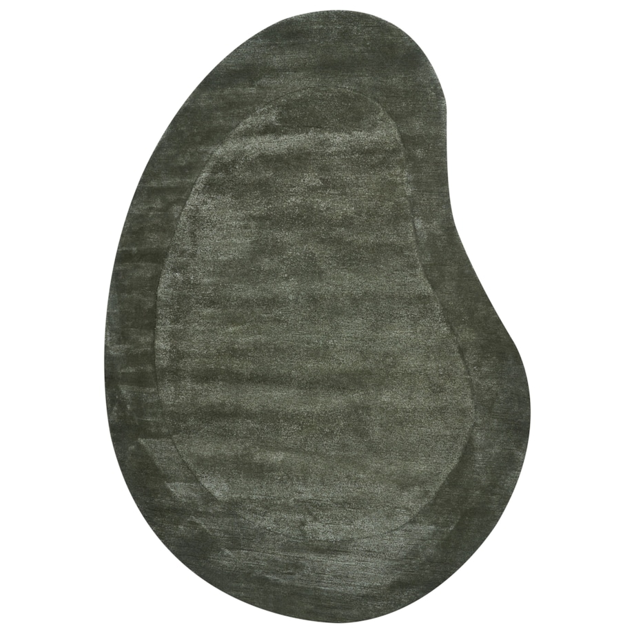 Dywan z wiskozy 160 x 230 cm zielony MASSO