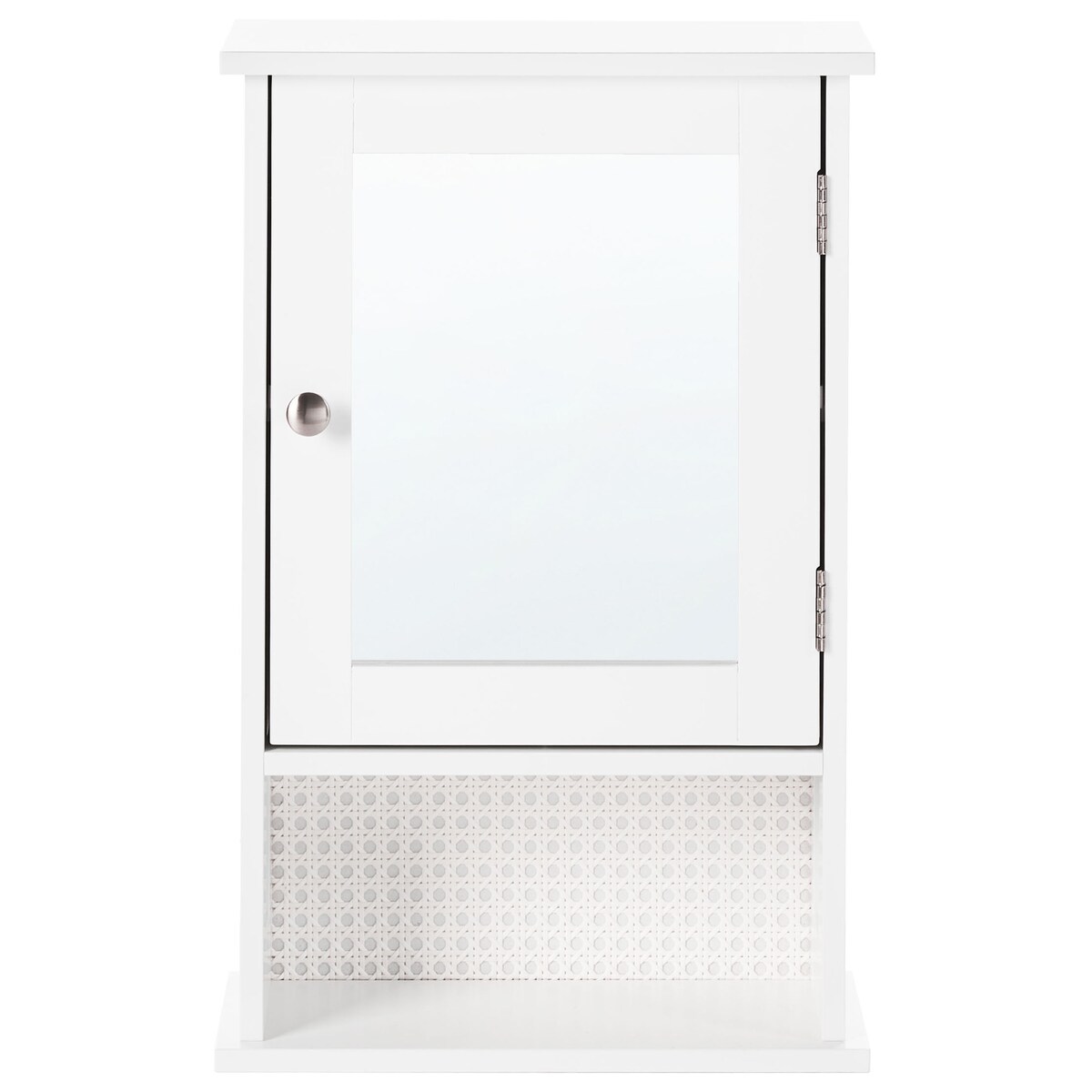 Szafka łazienkowa wisząca z lustrem HUILA 34 cm 53 cm Biały