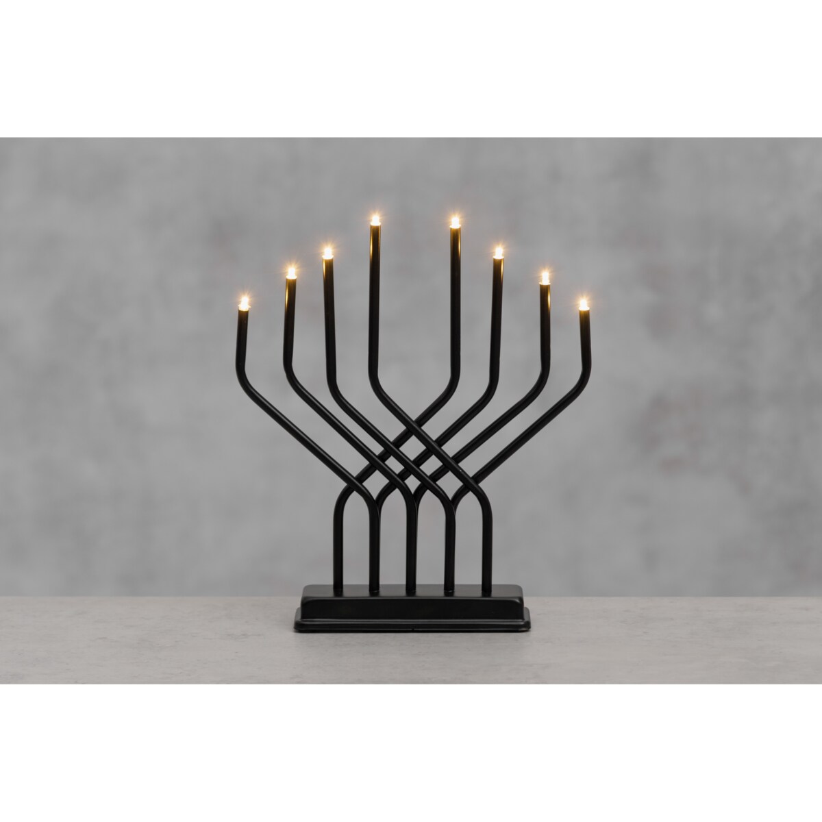 Świecznik adwentowy LED, 8 lampek, 32 x 27 cm